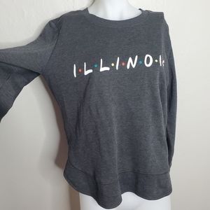 State of Mine || Illinois Crewneck Sweatshirt Friends Font Small
